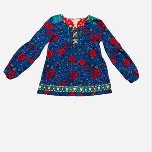 Matilda Jane Red Floral Kids Blouse
